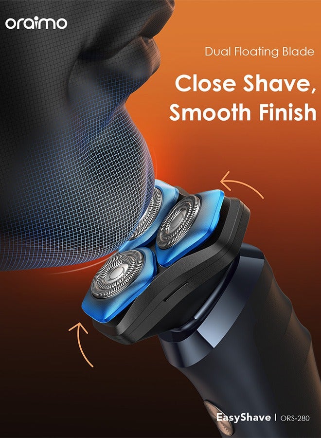 Oraimo Electric Razor EasyShave Cordless Multi-Functional - Black - Image 3